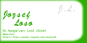 jozsef loso business card